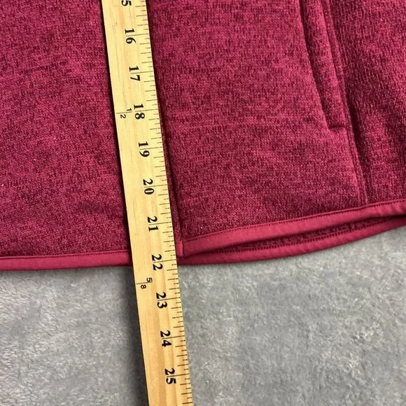 SwissTech Womens Shirt Top Full Zip Fleece Lined Sz. S 4-6 Dark Pink - Picture 7 of 14